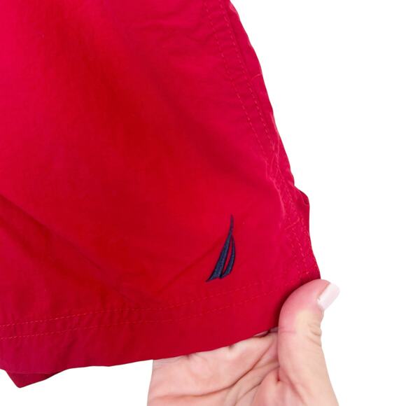 Nautica Red Bathing Suit Sz M - Picture 2 of 5